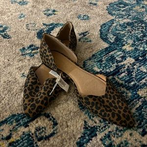 NWT leopard print ballet flats